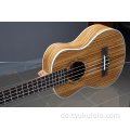 Zebra Holz Ukulele Schriftzug